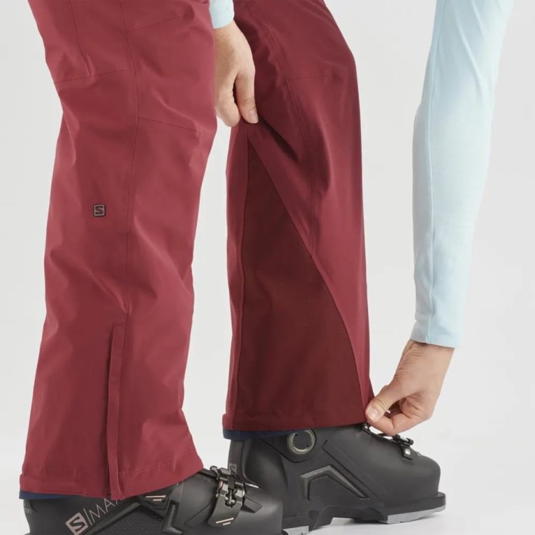 Red Salomon The Brilliant Women's Ski Pants | PH 73910X